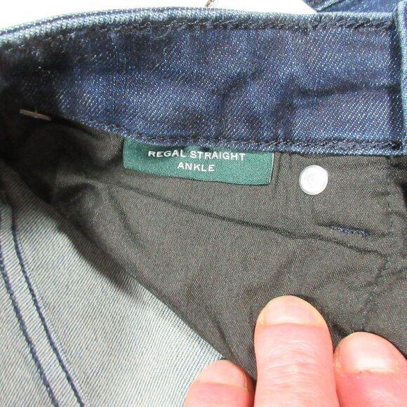 Lauren Ralph Lauren LRL womens dark Regal slim straight hi stretch 2 NWT - Picture 6 of 10